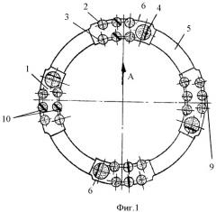 Коронка для ударно-вращательного бурения (патент 2473772)
