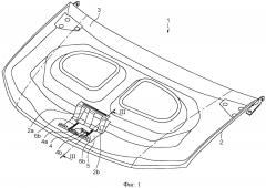 Автотранспортное средство, содержащее средство усиления переднего капота (патент 2607132)