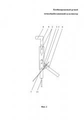 Комбинированный ручной почвообрабатывающий культиватор (патент 2653370)