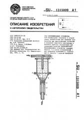 Перемешивающее устройство (патент 1315009)