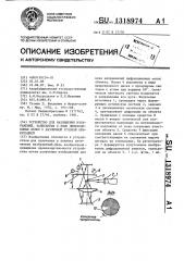 Устройство для наблюдения изображений,записанных в виде дифракционных полос с различной угловой ориентацией (патент 1318974)