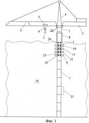 Приставной башенный кран с наращиваемой башней и устройством для крепления башни крана к высотному зданию, способ наращивания башни крана и устройство для реализации способа (патент 2438963)