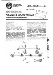 Стенд для испытания роликоопор ленточного конвейера (патент 1077841)