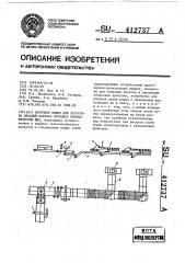 Поточная линия для заготовки деталей каркаса покрышек пневматических шин (патент 412737)