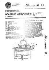 Способ заполнения начиночной массой,преимущественно мороженным,полых трубочек,покрытых изнутри шоколадом и устройство для его осуществления (патент 1281155)