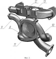 Корпус жидкостных каналов двигателя внутреннего сгорания (патент 2555063)