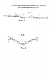 Способ создания дополнительных запасов воды при восстановлении торфяных болот (патент 2640829)