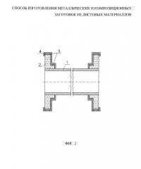 Способ изготовления металлических и композиционных заготовок из листовых материалов (патент 2610653)