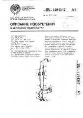 Устройство для страховки и спуска при работе на высоте (патент 1294347)