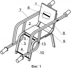 Стул для транспортировки людей с ограниченными возможностями (патент 2619036)
