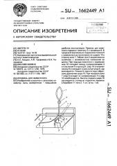Привязь для животного (патент 1662449)