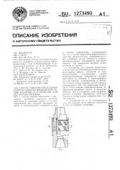 Способ гашения продольных и крутильных колебаний бурильной колонны и устройство для его осуществления (патент 1273493)