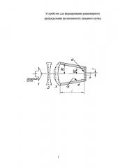 Устройство для формирования равномерного распределения интенсивности лазерного пучка (патент 2610920)
