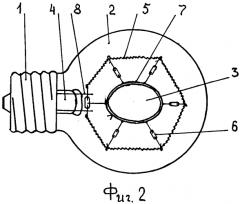 Электрическая лампа накаливания (патент 2576656)