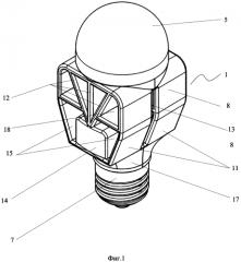 Светодиодная лампа (патент 2592890)