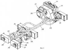 Полноприводная колесная машина с гидрообъемной трансмиссией (патент 2245260)
