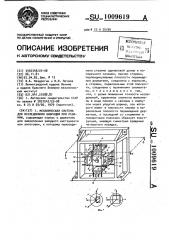 Механическая система для исследования вибраций при резании (патент 1009619)