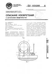 Ограничитель скорости лифта (патент 1054260)