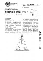 Безопасное грузоподъемное полиспастное устройство (патент 1318514)