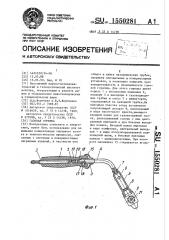 Газовая горелка (патент 1550281)