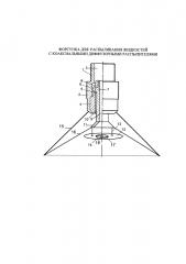 Форсунка для распыливания жидкостей с коаксиальными диффузорными распылителями (патент 2647101)