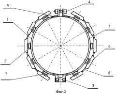 Браслет из протекторов для защиты от коррозии подводной части металлических конструкций сооружения (патент 2270277)