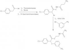 Использование производных (3-тригалометилфенокси)-(4-галофенил) уксусной кислоты для лечения резистентности к инсулину, диабета ii типа, гиперлипидемии и гиперурикемии (патент 2281762)