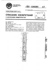 Скважинный струйный насос (патент 1244391)