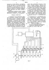 Устройство для регулирования двигателя внутреннего сгорания путем отключения подачи топлива в цилиндры (патент 868076)
