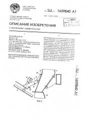 Разбрасывающее приспособление распределителя сыпучих материалов (патент 1609840)