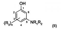 Композиция для окраски кератиновых волокон, включающая 2,3-диамино-6,7-дигидро-1н,5н-пиразоло[1,2-a]пиразол-1-он, 6-хлор-2-метил-5-аминофенол и замещенный м-аминофенол (патент 2365691)
