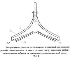 Культиватор с сепарирующими решетками (патент 2518730)