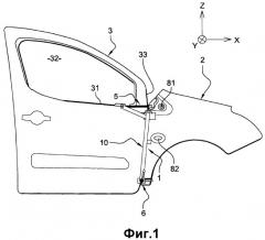 Устройство для регулирования взаимного расположения переднего крыла и передней двери легкового автомобиля (патент 2520863)