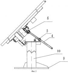 Поворотное устройство для солнечного энергомодуля (патент 2381426)