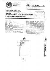 Устройство для затирки штукатурного слоя (патент 1079793)