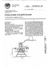 Стенд для моделирования процессов подземного выщелачивания (патент 1710714)
