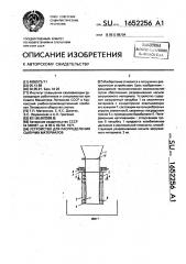 Устройство для распределения сыпучих материалов (патент 1652256)