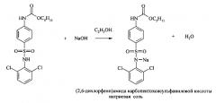 Способ получения натриевой соли (2,6-дихлорфенил)амида карбопентоксисульфаниловой кислоты (патент 2605602)
