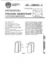 Инструмент для электрохимического маркирования (патент 1060381)