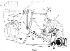 Устройство для тренировки велосипедиста (патент 2264246)