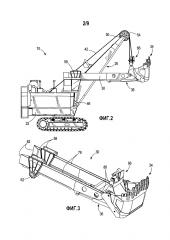 Экскаватор с поворотным ковшом ( варианты ), ковш и способ выборочного рытья отвала материала (патент 2607838)