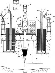 Морская буровая платформа (патент 2486314)