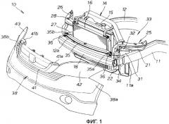 Конструкция передней части кузова (патент 2345924)