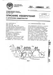 Почвообрабатывающее орудие (патент 1496651)