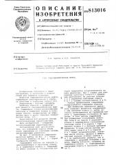 Гидродинамическая муфта (патент 813016)