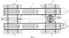Способ формирования надводного транспорта для перевозки грузов (вариант русской логики - версия 2) (патент 2527644)
