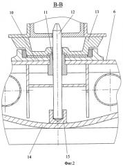 Соединение надрессорной балки с боковыми рамами трехэлементной тележки и с главной рамой вагона (патент 2279367)