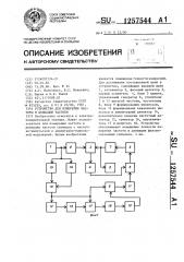Устройство для измерения частоты и девиации частоты (патент 1257544)