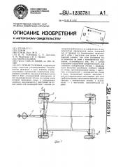 Ручная тележка (патент 1235781)
