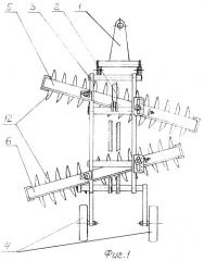 Борона тяжелая ротационная (патент 2370927)